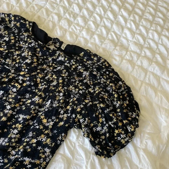 Free people black floral bodysuit - Picture 7 of 13